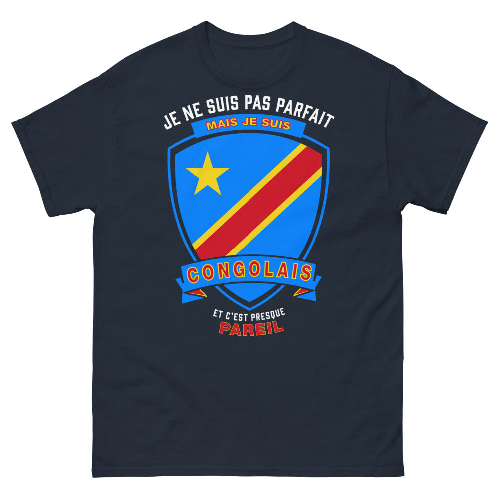 T-shirt Congolaise marine - Je suis Congolais