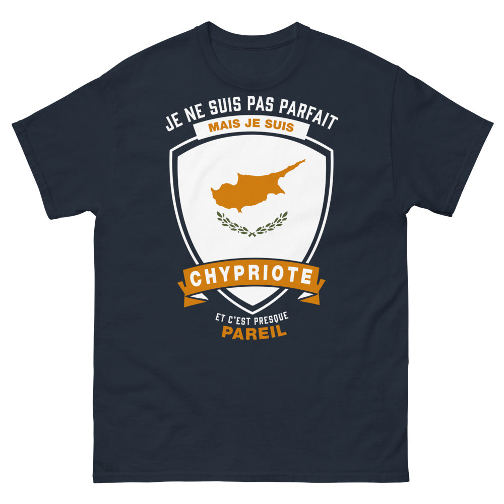 T-shirt Chypre marine - fierté chypriote