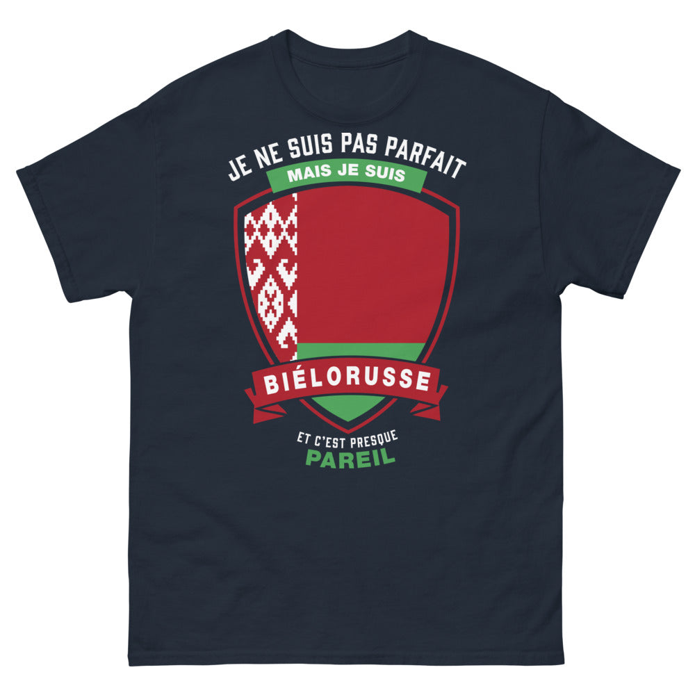 T-shirt Biélorussie marine - clin d'œil biélorusse