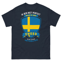 Thumbnail for T-Shirt Schweden Marineblau - Niemand ist perfekt, aber ich bin Schwede