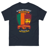 Thumbnail for Marineblaues T-Shirt Sri Lanka - Ik ben niet perfect maar ik ben Sri Lankaans