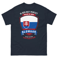 Thumbnail for Dunkelblaues Slowake-T-Shirt - Nicht perfekt, aber ein Slowake