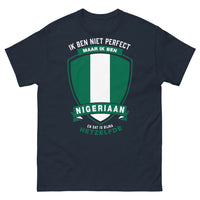 Thumbnail for T-Shirt Nigeria dunkelblau - Ik ben niet perfect maar ik ben Nigeriaan
