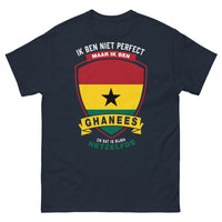 Thumbnail for T-shirt Ghanyen marine - Presque Parfait, Déjà Fier