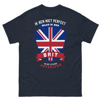 Thumbnail for T-shirt fierté britannique marine - Ik ben niet perfect