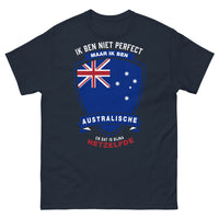 Thumbnail for T-shirt humour australien bleu marine - Ik ben niet perfect maar ik ben Australische