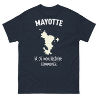 Thumbnail for T-shirt Mayotte marine face - Là où mon histoire commence
