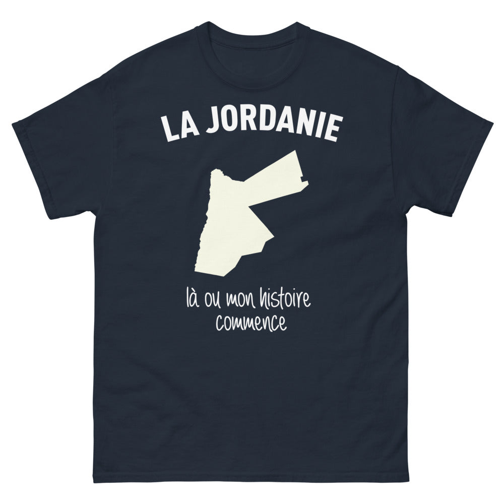 T-shirt Jordanie marine - Là où mon histoire commence