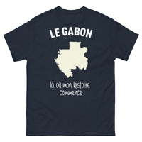 Thumbnail for T-shirt Gabon bleu marine - fierté et racines