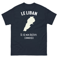 Thumbnail for T-shirt Libanais marine - là où mon histoire commence
