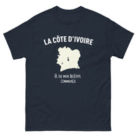 Thumbnail for T-shirt Côte d'Ivoire marine face - où mon histoire commence