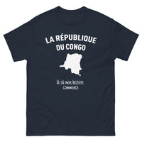 Thumbnail for T-shirt République du Congo bleu marine - Là où mon histoire commence