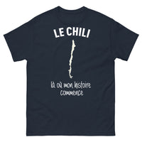 Thumbnail for T-shirt Le Chili marine - Là où mon histoire commence