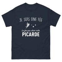 Thumbnail for T-shirt Picarde bleu marine - Fée picarde humour