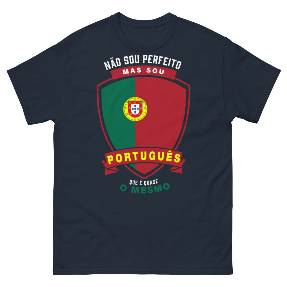 T-shirt Portugais marine - humour et fierté