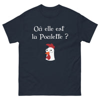 Thumbnail for T-shirt Bretagne marine - Où elle est la poulette ?