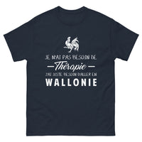 Thumbnail for T-shirt Wallonie marine - Je n'ai pas besoin de thérapie