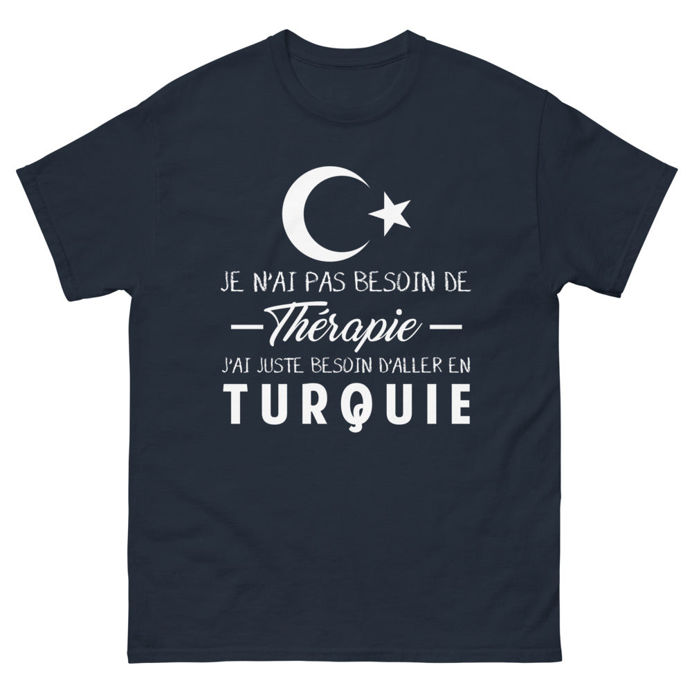 T-shirt Turquie Nostalgie marine - rêve d'Istanbul