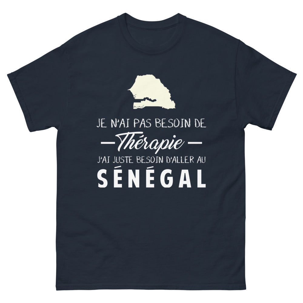 T-shirt Sénégal bleu marine - J'ai juste besoin d'aller au Sénégal