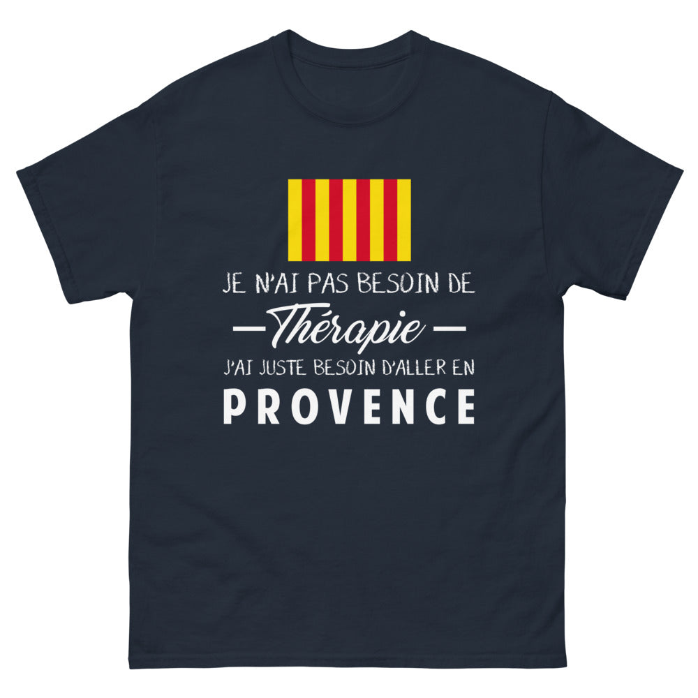 T-shirt Provence marine - Pas besoin de thérapie