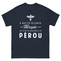 Thumbnail for T-shirt Pérou marine - lama et Machu Picchu