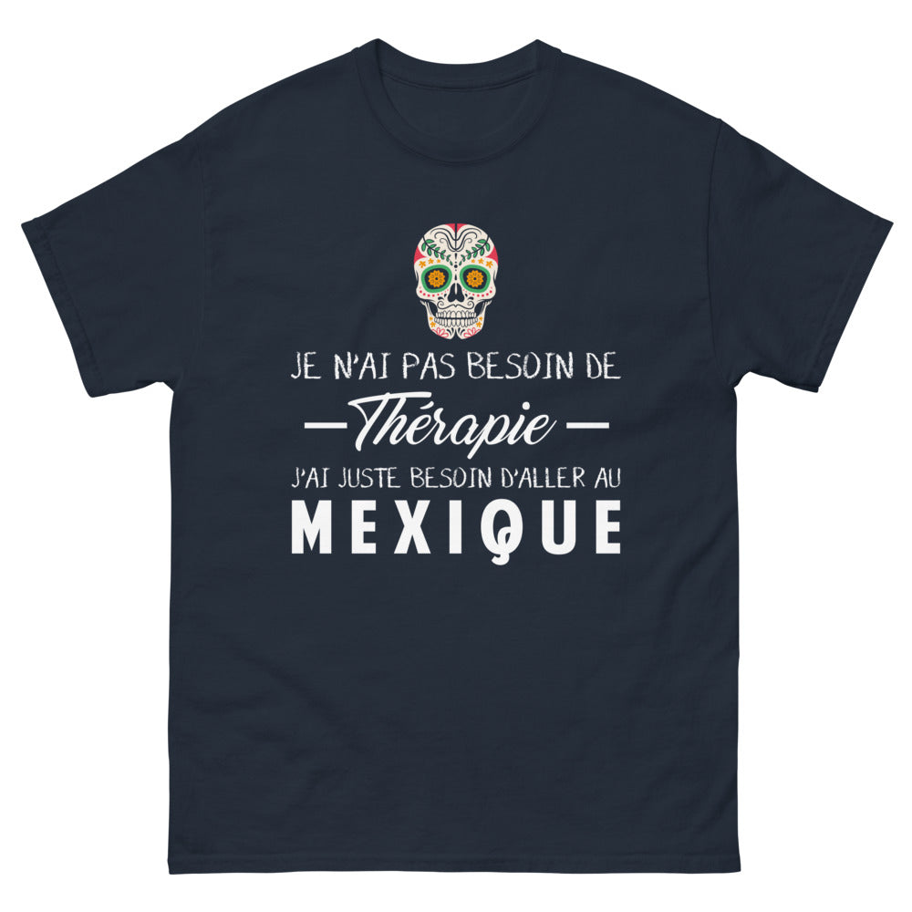 T-shirt Mexique marine - Pas Besoin de Thérapie
