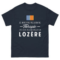 Thumbnail for T-shirt Lozère marine - Je n'ai pas besoin de thérapie