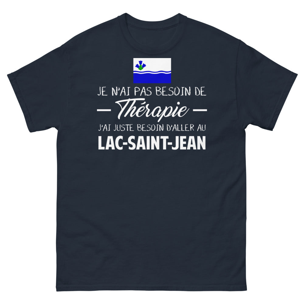 T-shirt Lac Saint-Jean marine - humour et fierté locale