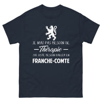 Thumbnail for T-shirt Franche-Comté marine - pas besoin de thérapie