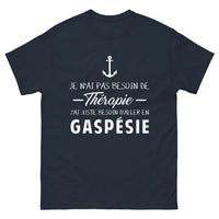 Thumbnail for T-shirt Gaspésie marine - Je n’ai pas besoin de thérapie