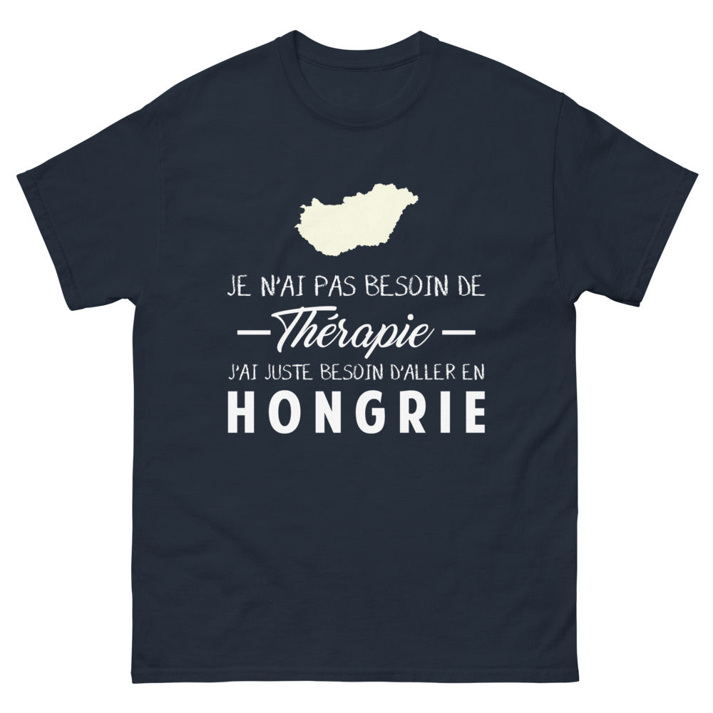 T-shirt Hongrie marine face - Juste un voyage