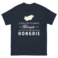 Thumbnail for T-shirt Hongrie marine face - Juste un voyage