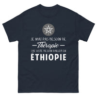 Thumbnail for T-shirt Éthiopie marine - Pas besoin de thérapie, j'y vais