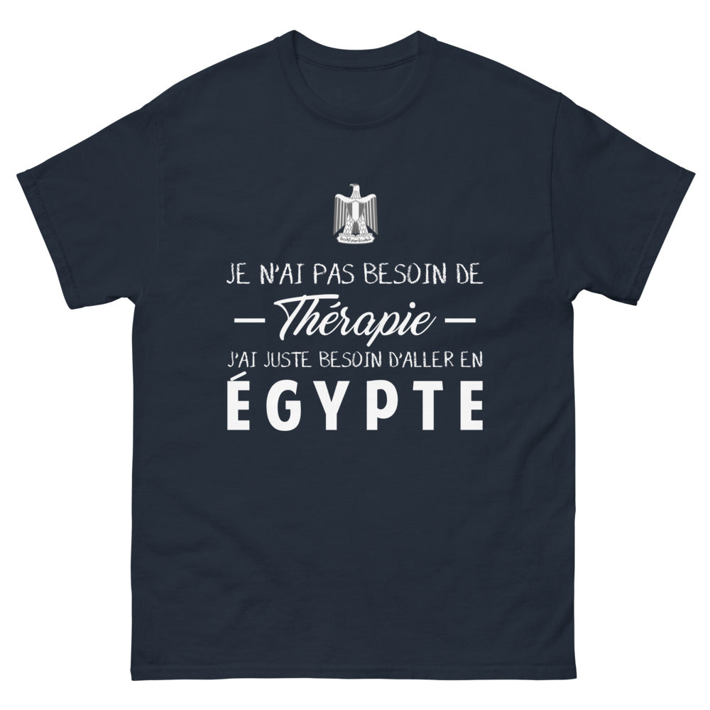 T-shirt Égypte marine - pas besoin de thérapie