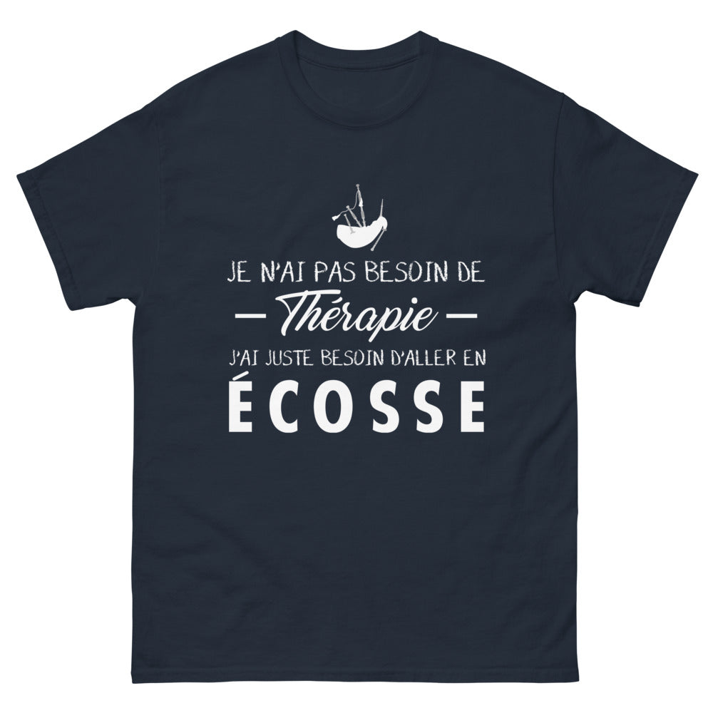 T-shirt Écosse marine - pas besoin de thérapie