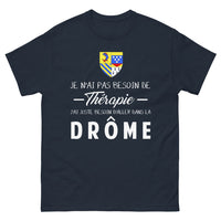 Thumbnail for T-shirt Drôme bleu marine face - envie d'y aller