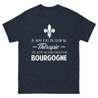 Thumbnail for T-shirt Bourgogne marine - Je n'ai pas besoin de thérapie