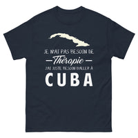 Thumbnail for T-shirt Cuba marine - besoin d'aller à Cuba