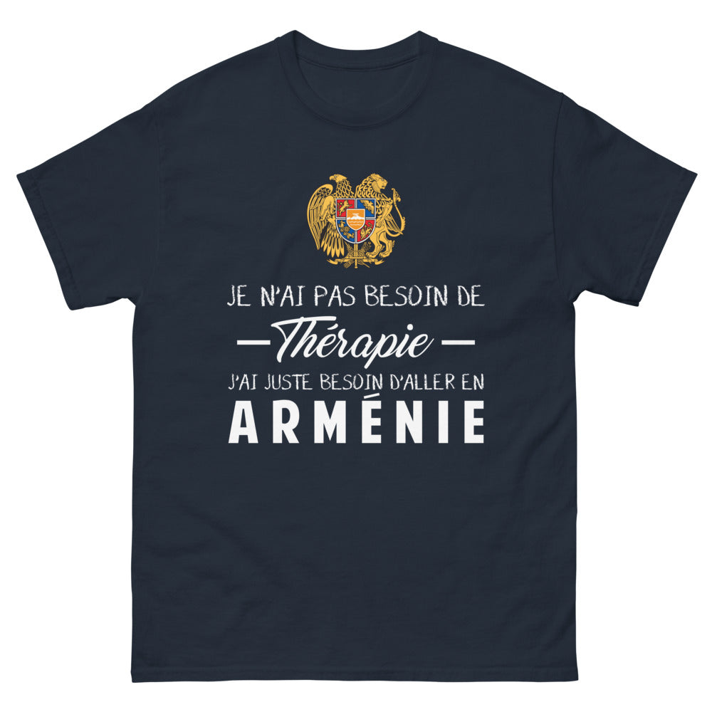 T-shirt Arménie marine - Pas besoin de thérapie