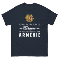 Thumbnail for T-shirt Arménie marine - Pas besoin de thérapie