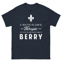 Thumbnail for T-shirt Berry bleu marine face - Je n'ai pas besoin de thérapie