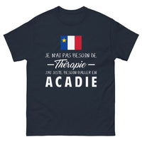 Thumbnail for T-shirt Acadie marine - Je n'ai pas besoin de thérapie
