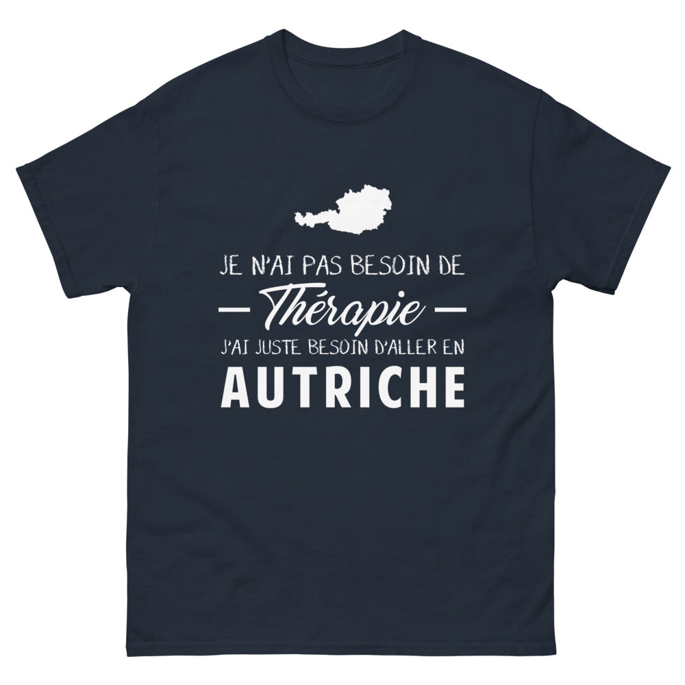 T-shirt Autriche marine - Pas besoin de thérapie