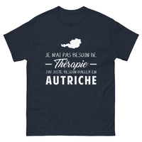 Thumbnail for T-shirt Autriche marine - Pas besoin de thérapie