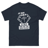 Thumbnail for T-shirt Assistant(e) Maternelle marine - super pouvoir AMP