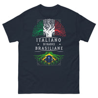 Thumbnail for T-Shirt Radici Brasiliane Italiane marina - radici italiane