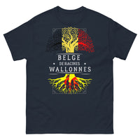 Thumbnail for T-shirt Wallonie marine - Belge de racines wallonnes