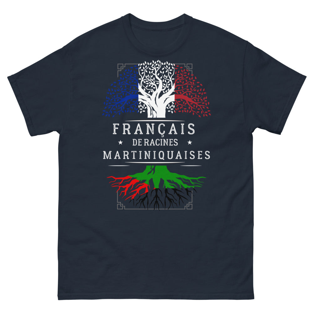 T-shirt Martinique marine - Français de racines martiniquaises
