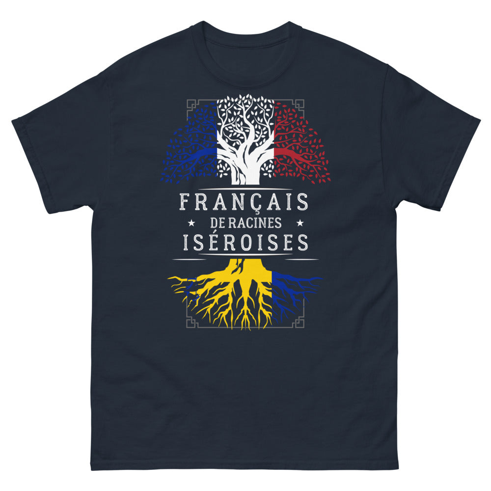 T-shirt Iséroises marine - Racines françaises fièrement affichées