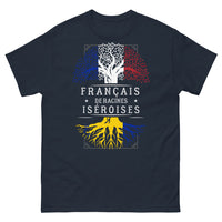 Thumbnail for T-shirt Iséroises marine - Racines françaises fièrement affichées